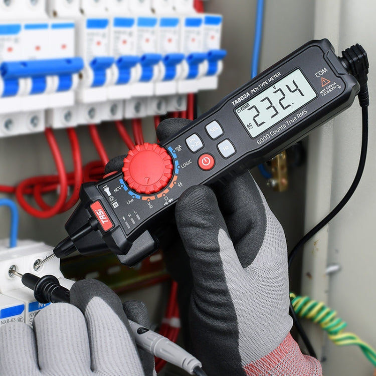 TASI Pen Multimeter Small Portable Intelligent Universal Table, Style: TA802B Automatic Identification by TASI