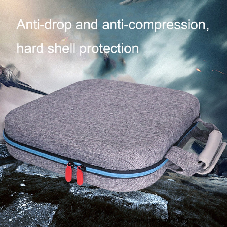 GH1865 EVA Hard Shell Fitness Ring Game Console Storage Bag For Nintendo Switch(Gray) by buy2fix