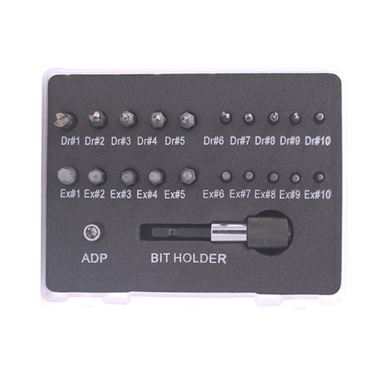 22 PCS / Set Screw Takeout High-Speed Steel Anti-Tooth Refrigerant Removal Tool(White Box Rolling Pole) by buy2fix