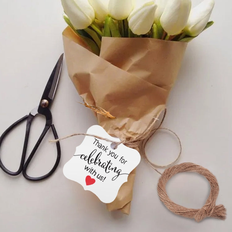 5 Bags 100PCS/Bag Kraft Paper Gift Tags Hang Tags(L-16) by buy2fix