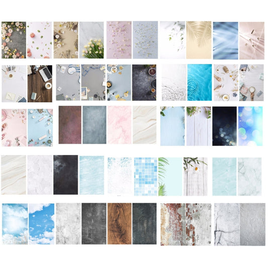 2 PCS 3D Stereoscopic Double-sided Photography Background Board(Pink Makeup Jade) by buy2fix