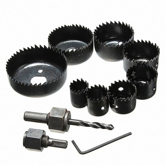 11 PCS / Set 11PCS Woodworking Hole 19-64mm Plaster Plate Ceiling Light Ceiling Eye Hole Saw by buy2fix