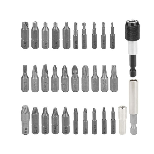 33 PCS / Set Broken Wire Extractor Set High-Speed Steel Damage Screw Disassembly Tool by buy2fix