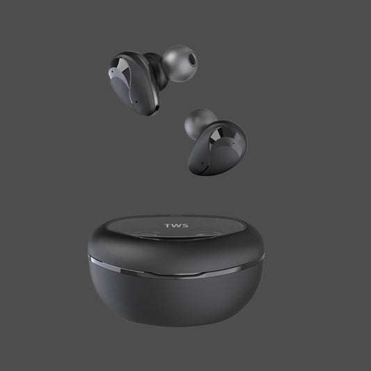 Mini Wireless With Charged Power Display ENC Bluetooth Headset(Black) by buy2fix