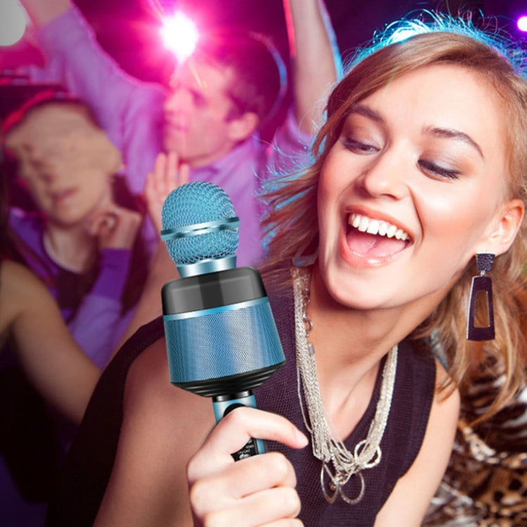 Q008 Wireless Bluetooth Live Microphone(Blue) by buy2fix