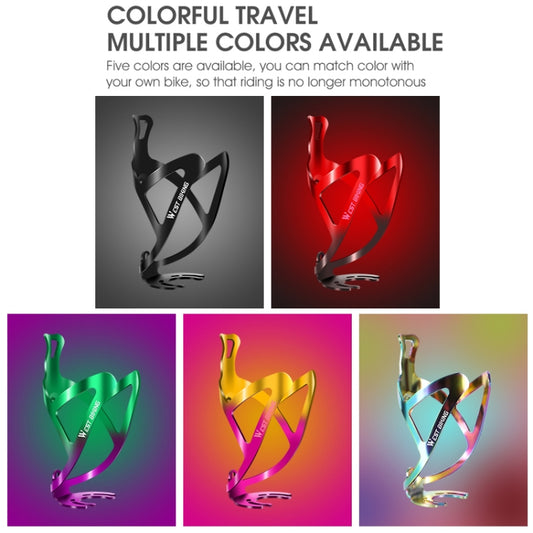 WEST BIKING Bicycle Aluminum Beverage Bottle Holder, Colour: Red Black Gradient by WEST BIKING