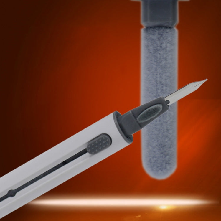 5 PCS Portable Second-generation Telescopic Headset Cleaning Pen Keyboard Dust Brush(Black) by buy2fix