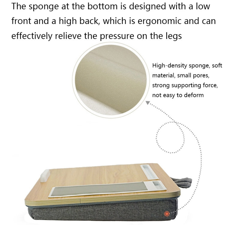 HQ-401 Bed Multifunctional Lazy Desk(Black Wood) by buy2fix