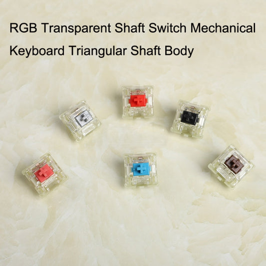 10PCS Cherry MX RGB Transparent Shaft Switch Mechanical Keyboard Triangular Shaft Body, Color: Mute Pink Shaft by CHERRY