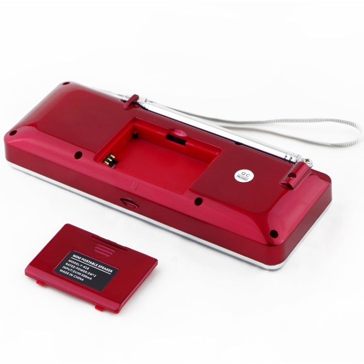 L-288AM Bluetooth Dual Speaker Radio MP3 Player Support TF Card/U Disk with LED Display(Red) by buy2fix