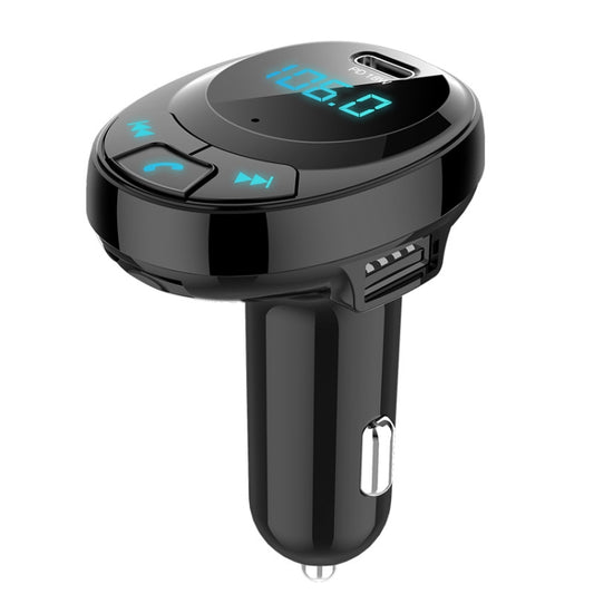 BT09 Car Bluetooth MP3 Digital Display Dual USB Charger(Black) by buy2fix