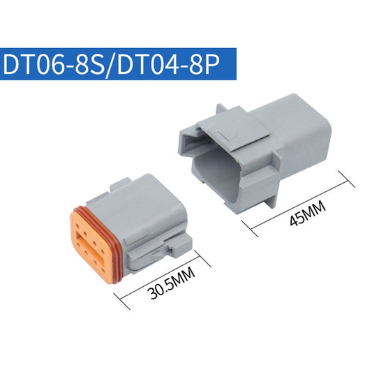 2 PCS DT04-8P / DT06-8S With Copper Car Waterproof Connector Conductive Connection Terminal by buy2fix