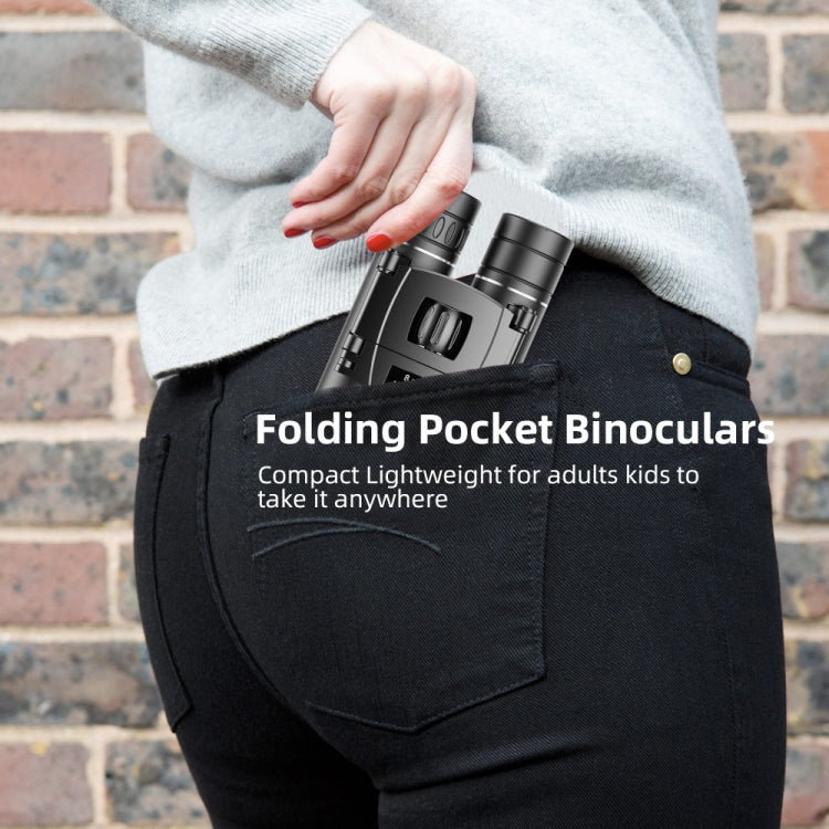 APEXEL 8 x 21 Zoom Binoculars Telephoto 3000m Long Distance Foldable HD Mini Telescope(Black) by APEXEL