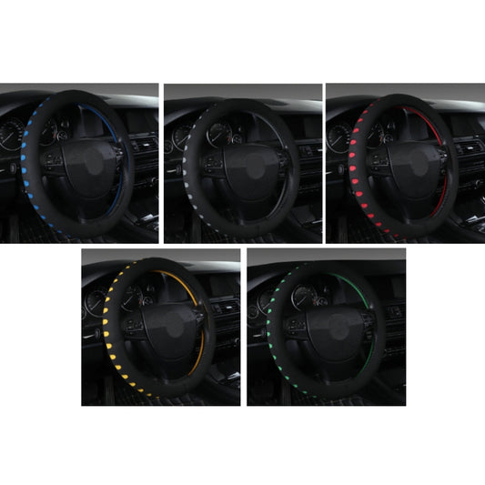 Sports Punched EVA Car Steering Wheel Cover, Size: 38cm(Blue) by buy2fix