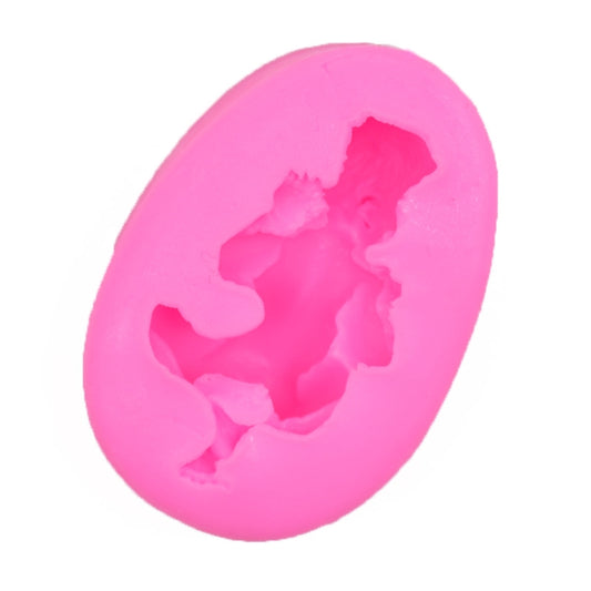 2 PCS Baby Styling Fondant Cake Chocolate Silicone Mold(Pink) by buy2fix