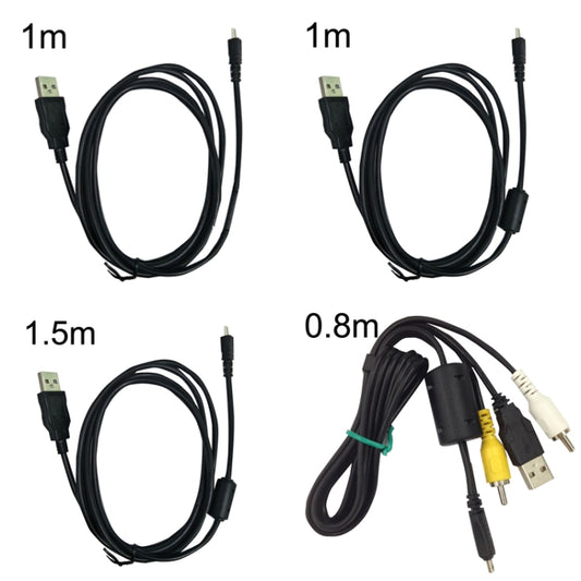 20 PCS 8Pin SLR Camera Cable USB Data Cable For Nikon UC-E6, Length: 0.8m With AV by buy2fix