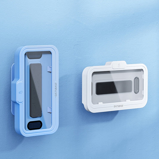 Oatsbasf Bathroom Waterproof Phone Case Holder Shower Phone Box Wall Mount Phone Holder(Blue) by Oatsbasf