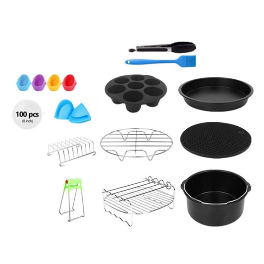 13 PCS/Set 8 inch Air Fryer Baking Accessories Set by buy2fix