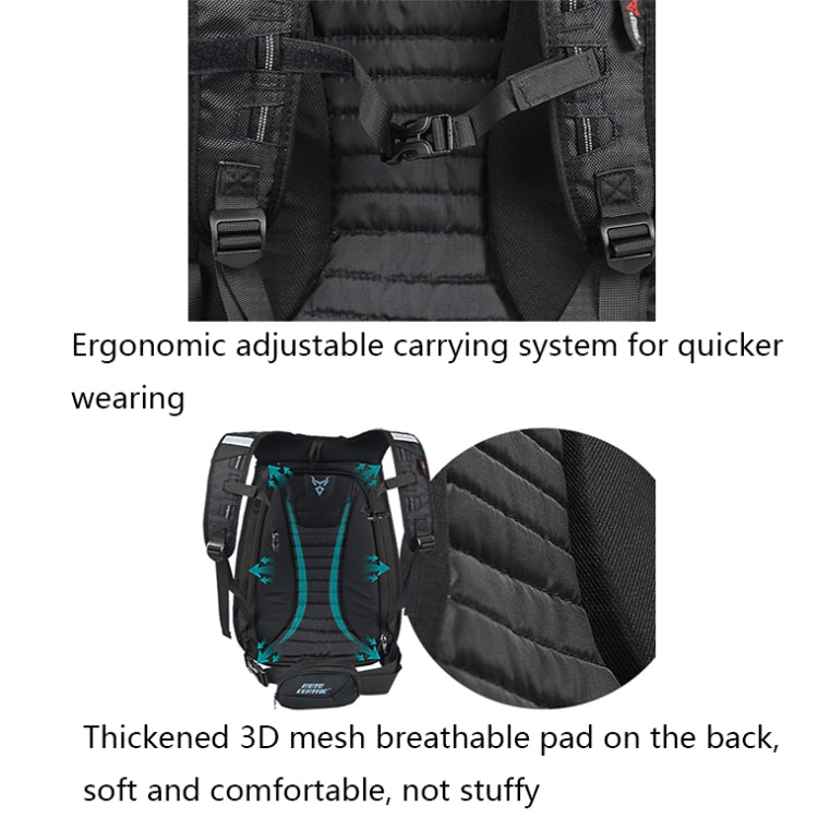 MOTOCENTRIC 11-MC-0077 Motorcycle EVA Turtle Shell Shape Riding Backpack(Red) by MOTOCENTRIC