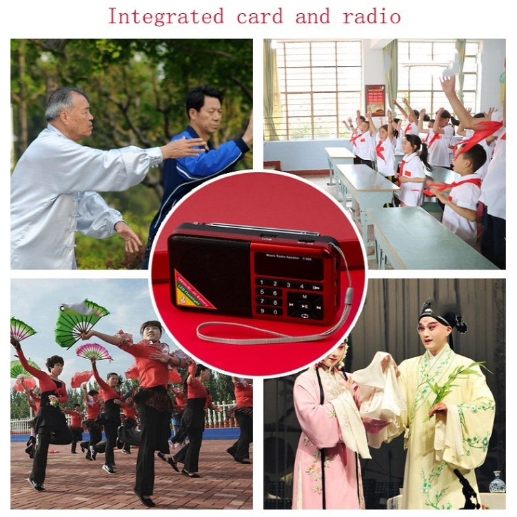 Bluetooth Card Radio Digital FM Player, Specifications: Y-509FM (No Solar Panel)(Gold) by buy2fix