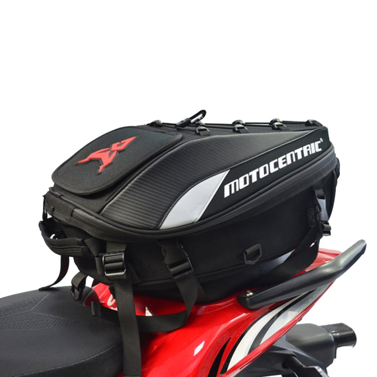MOTOCENTRIC 11-MC-0102 Motorcycle Rear Seat Helmet Bag(Red) by MOTOCENTRIC