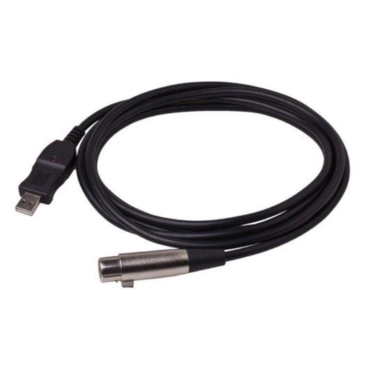 3m Microphone Connection Computer Cable USB To XLR(Black) by buy2fix