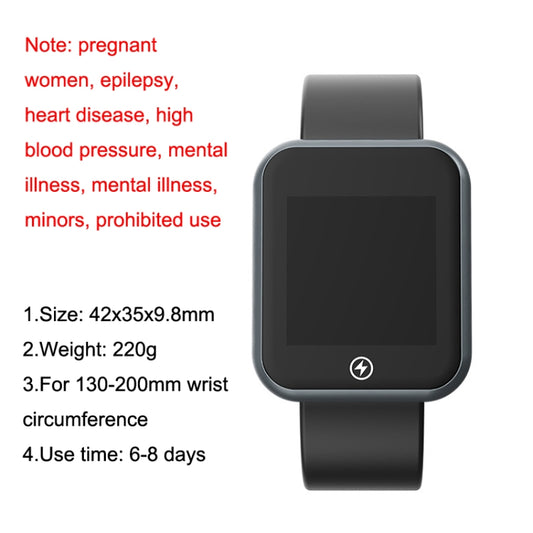 HZQW-101 Silent Alarm Shock Smart Wireless Watch Bed Rest Corrector(Black) by buy2fix