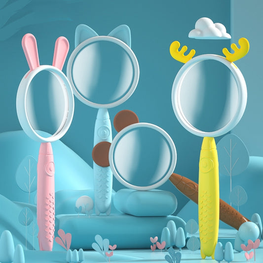3x Magnifying Glass HD Cartoon Magnifying Glass Toy Gift For Children(Yellow Deer) by buy2fix