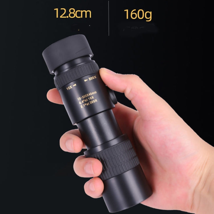 10-300x40 Monocular HD Telescope BAK4 Prism Telescope,Style: Standard by buy2fix