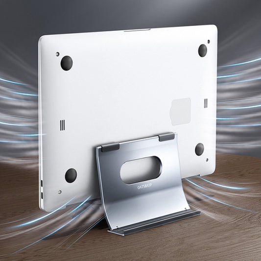 Oatsbasf 03880 H-type Alloy Laptop Gravity Automatic Storage Rack(Grey) by Oatsbasf