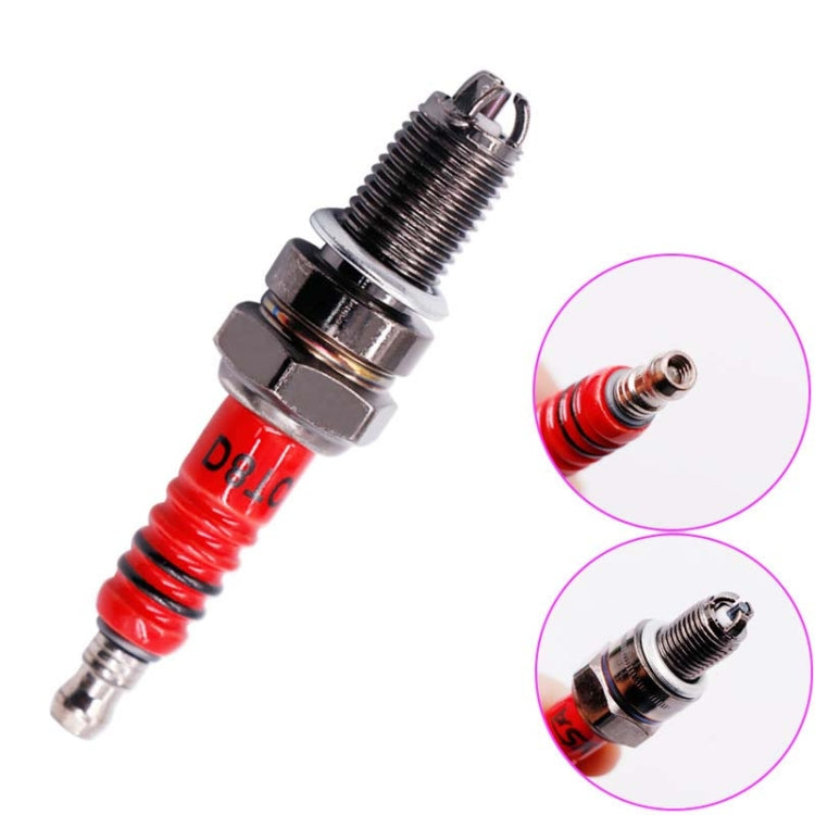 Motorcycle Spark Plug 125 150 Pedal Bend Beam Boost Car Universal(D8TC) by buy2fix