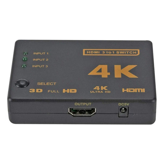 5 PCS/Set 4K 3 into 1 out HDMI Switcher With Remote Control by buy2fix
