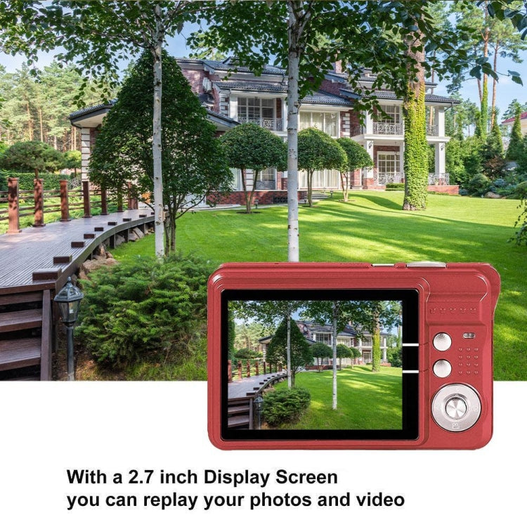 K09 48 Million Pixel CCD HD Digital Camera Retro Self-Portrait Video Camera(Red) by buy2fix