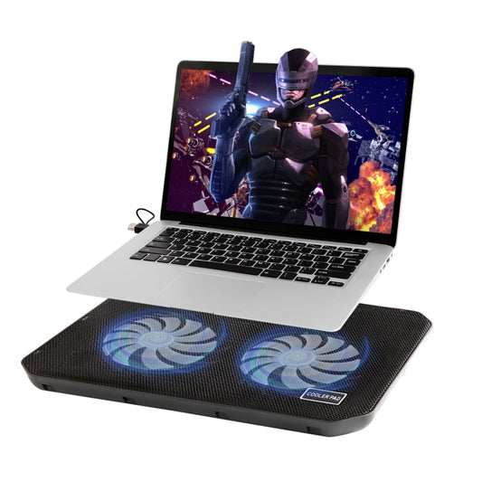 NUOXI M10 Dual USB Laptop Cooler(Black) by NUOXI