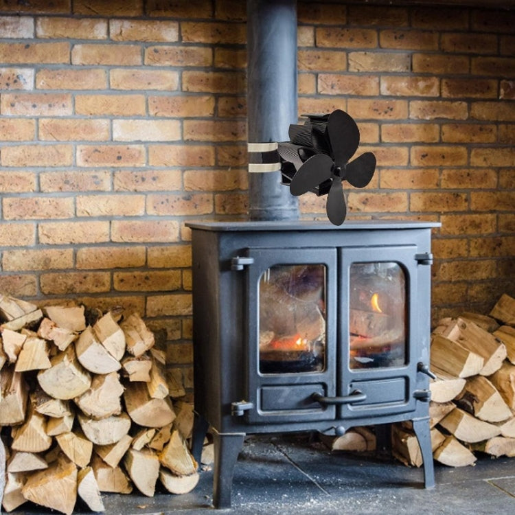 YL603 Thermodynamic Magnetless Wall Mounted Fireplace Fan(Bronze) by buy2fix