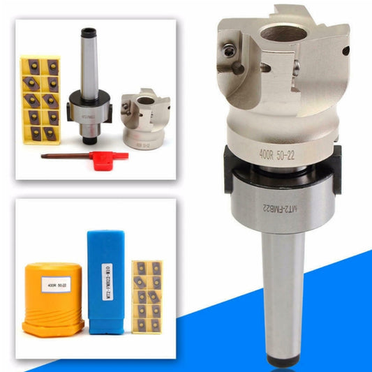 Milling Shank Cutter Blade Set(MT2-FMB22 Milling Tool Holder +50 Cutter + 10 Knives) by buy2fix