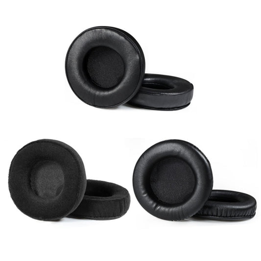 2 PCS Earmuffs for Audio-Technica AD1000X AD2000X AD900X AD700X,Style: Black Thickened Protein Skin by buy2fix