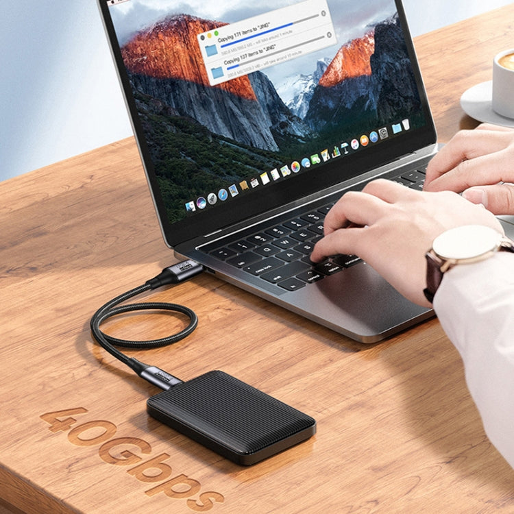PD 100W Type-C to Type-C Fast Charging Nylon Braided Cable, Model: 0.3 m by buy2fix