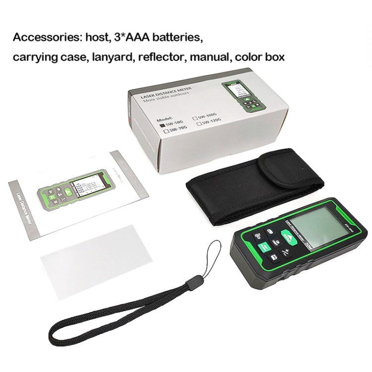 SNDWAY SW100G High-precision Indoor and Outdoor Green Laser Rangefinder, Distance: 100m by SNDWAY