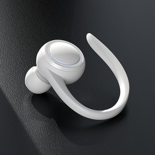 A1S Bluetooth Earphone Hanging Ear Incorporation True Sound Sports Single Ear Headset(White) by buy2fix