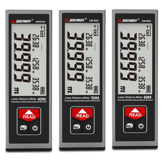 SNDWAY SW-BT60 Laser Rangefinder Infrared Measuring Ruler, Style: 60m Bluetooth Version by SNDWAY