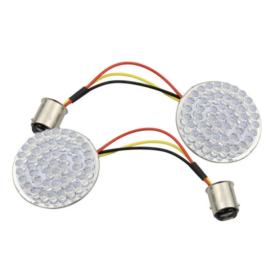 2 PCS Motorcycle LED Signal Steering Lamp For Dyna(White Red Light 1157 Without Lampshade) by buy2fix