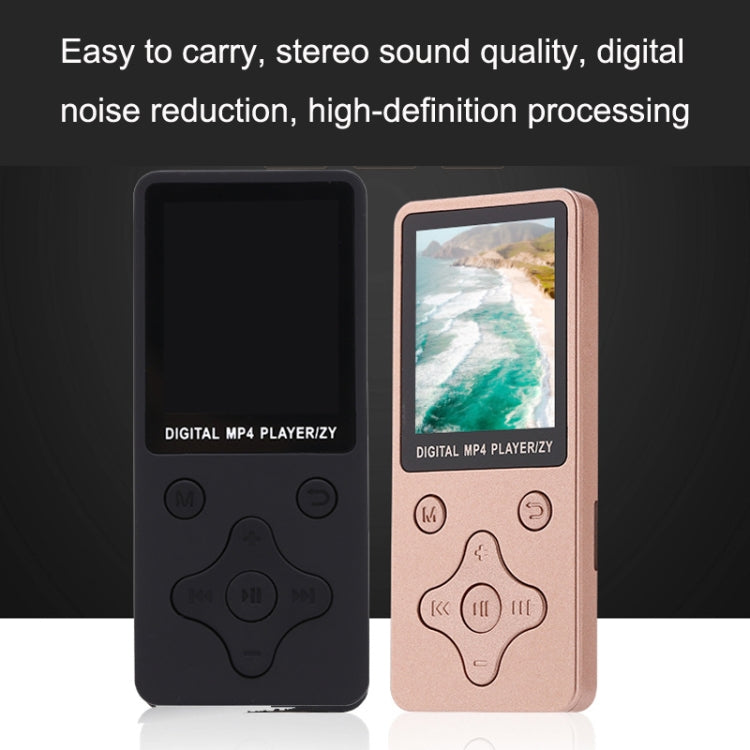 T68 Card Lossless Sound Quality Ultra-thin HD Video MP4 Player(Rose Gold) by buy2fix