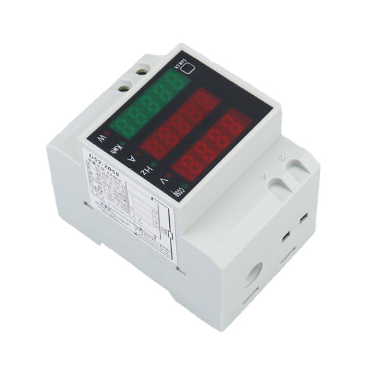 D52-2058 Wattmeter Din rail Volt Current Meter, Specification: AC80-300V Built-in CT by buy2fix