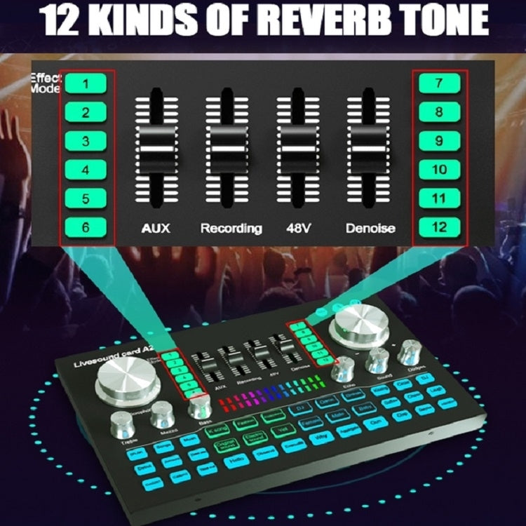 A2 Sound Card Mobile Computer Universal Live K Song Recording Equipment by buy2fix
