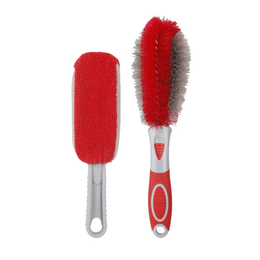 Car Wash Brush Soft Hub Multi-Function Dust Removal Tool, Color: Red Sponge Brush by buy2fix
