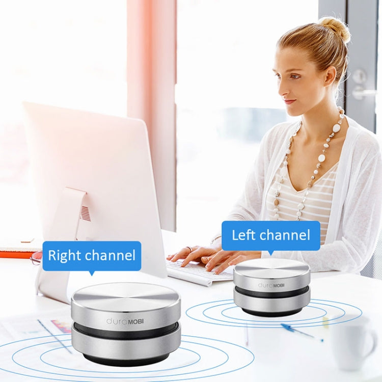 DuraMOBI Hummingbird Black Technology Bone Conduction Wireless Speaker Portable Small Audio(Silver) by DuraMOBI