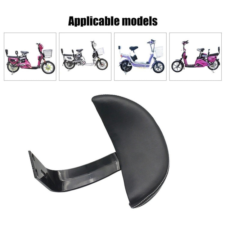 2 PCS Motorcycle Electric Vehicle Driving Rear Seat Safety Backrest Modification(Black) by buy2fix