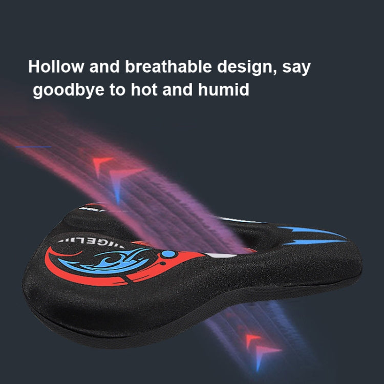 Bicycle Seat Cover Thickened Silicone Shock-absorbing Saddle Cover(Orange) by buy2fix