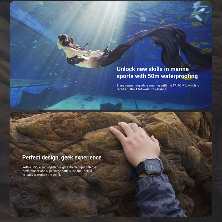 SATM M1 Outdoor Waterproof Bluetooth Smart Watch(Green) by buy2fix